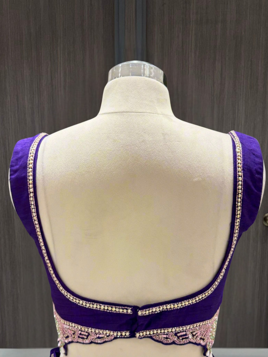 Royal Purple Silk Lehenga Set