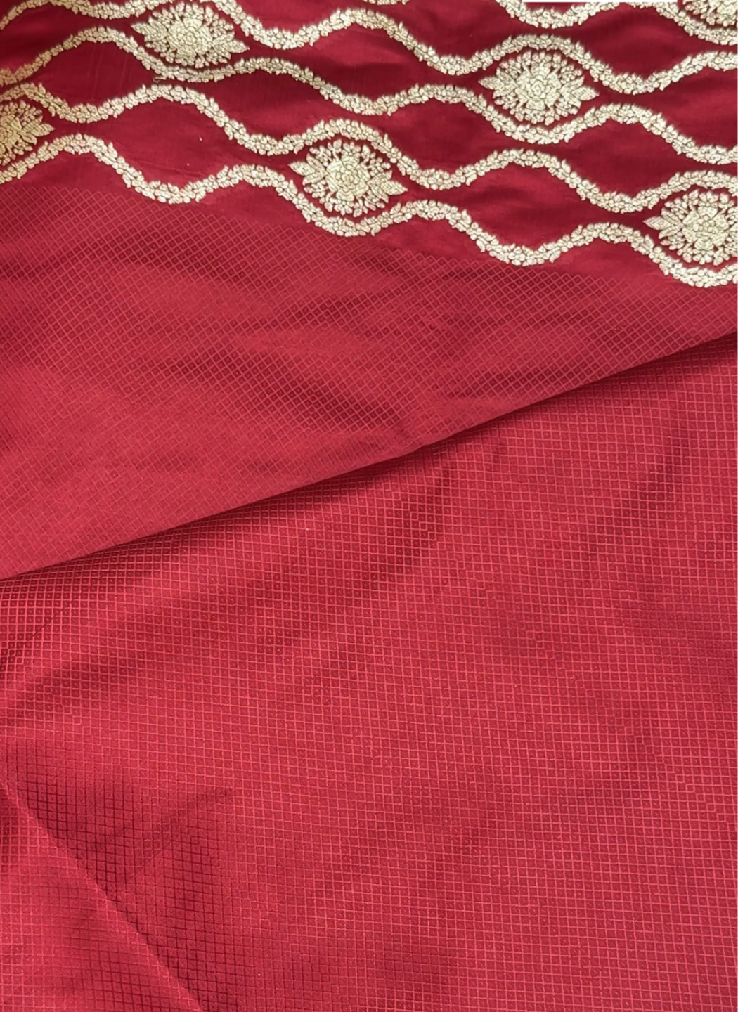 Banarasi Silk Heavy Zari Woven Floral & Paisley Jaal Saree