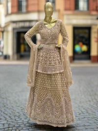 Champagne Gold Embellished Readymade Lehenga