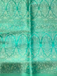 Banarasi Traditional Handloom Intricate Floral Motifs Zari Woven Satin Silk Saree