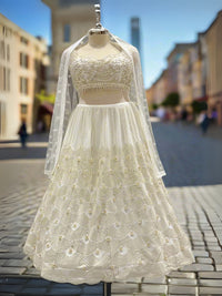 Ivory Readymade Lehenga