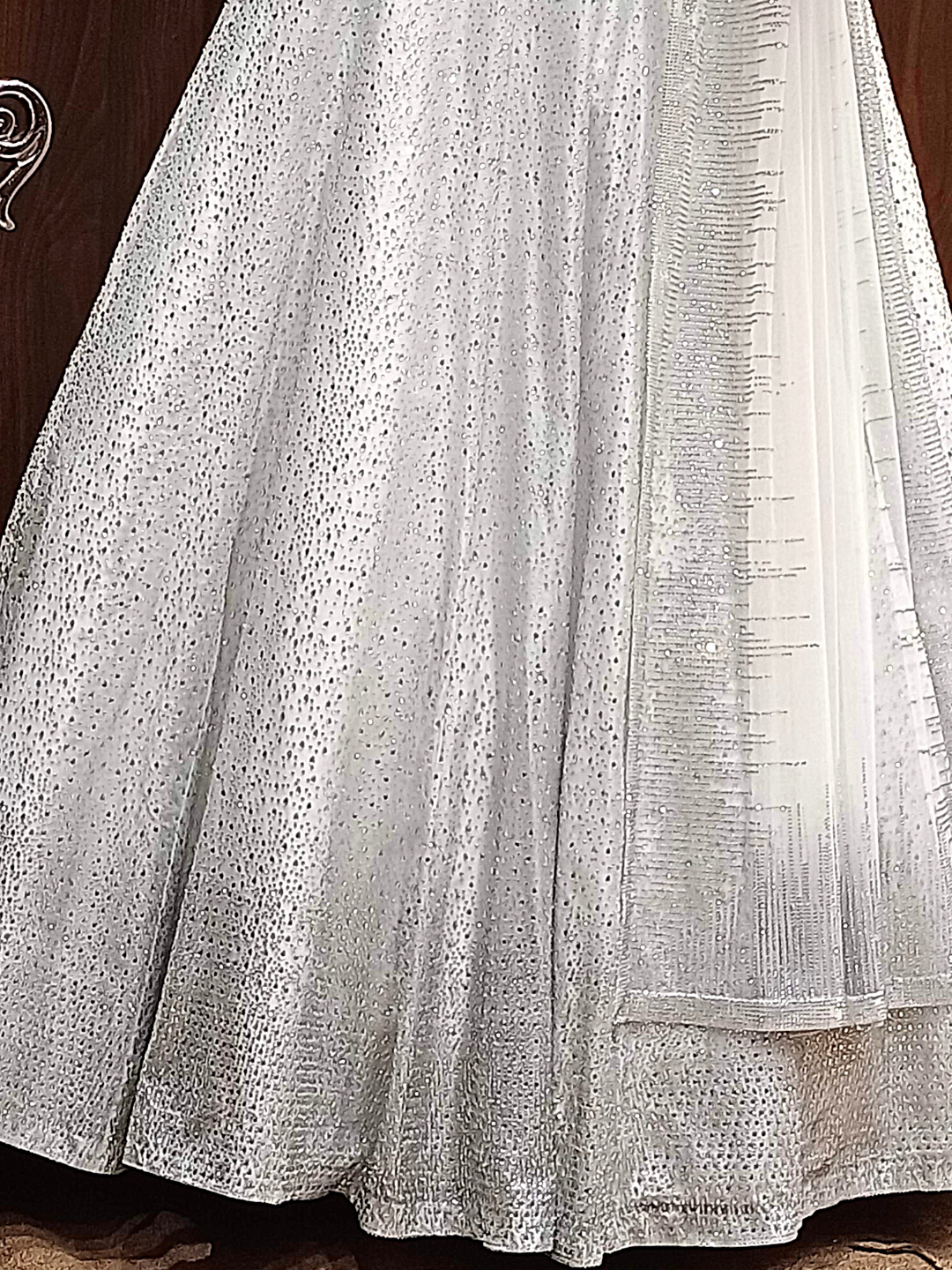 Bling Cocktail Raw Silk Embellished Lehenga with Crystals