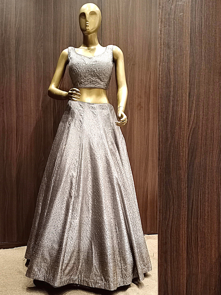 Bling Cocktail Crystal Embellished Lehenga Set with heavy Dupatta