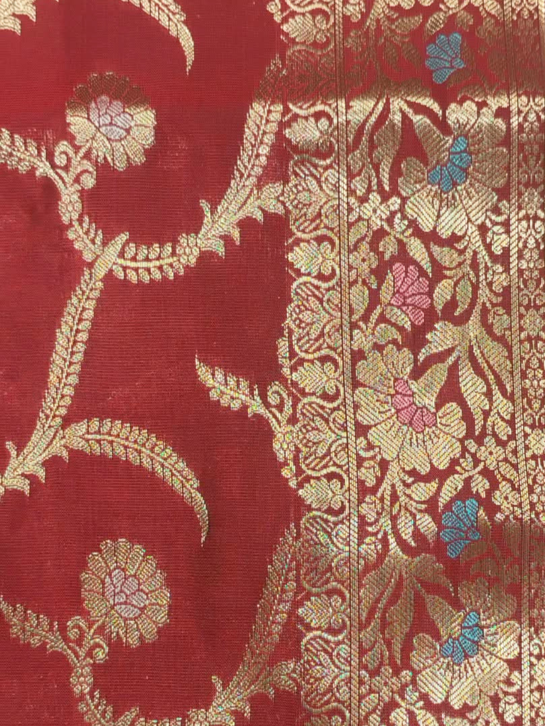 Banarasi Silk Zari Woven Saree in Maroon Red