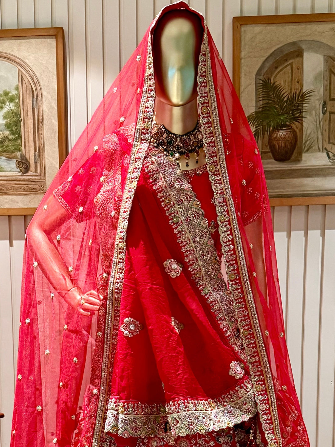 Intricate Zari, Sequin, and Stones Embroidered Lehenga Choli Set with Embellished Dupatta