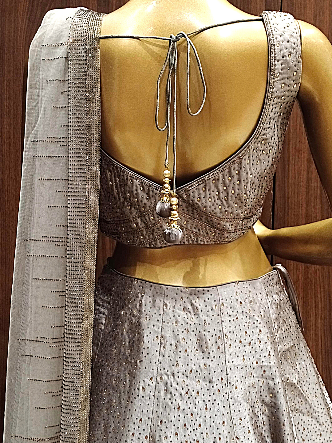 Bling Cocktail Crystal Embellished Lehenga Set with heavy Dupatta