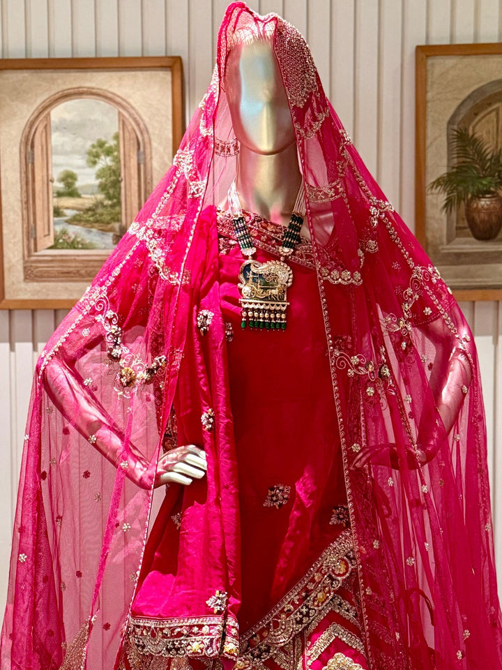 Intricate Zari, Sequin, and Stones Embroidered Lehenga Choli Set with Embellished Dupatta