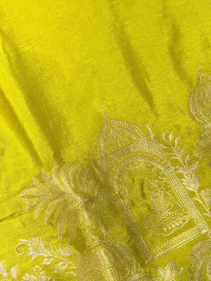 Zari Woven Palace Motif Dress Material with Dupatta