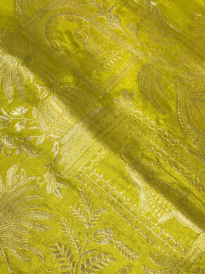 Zari Woven Palace Motif Dress Material with Dupatta