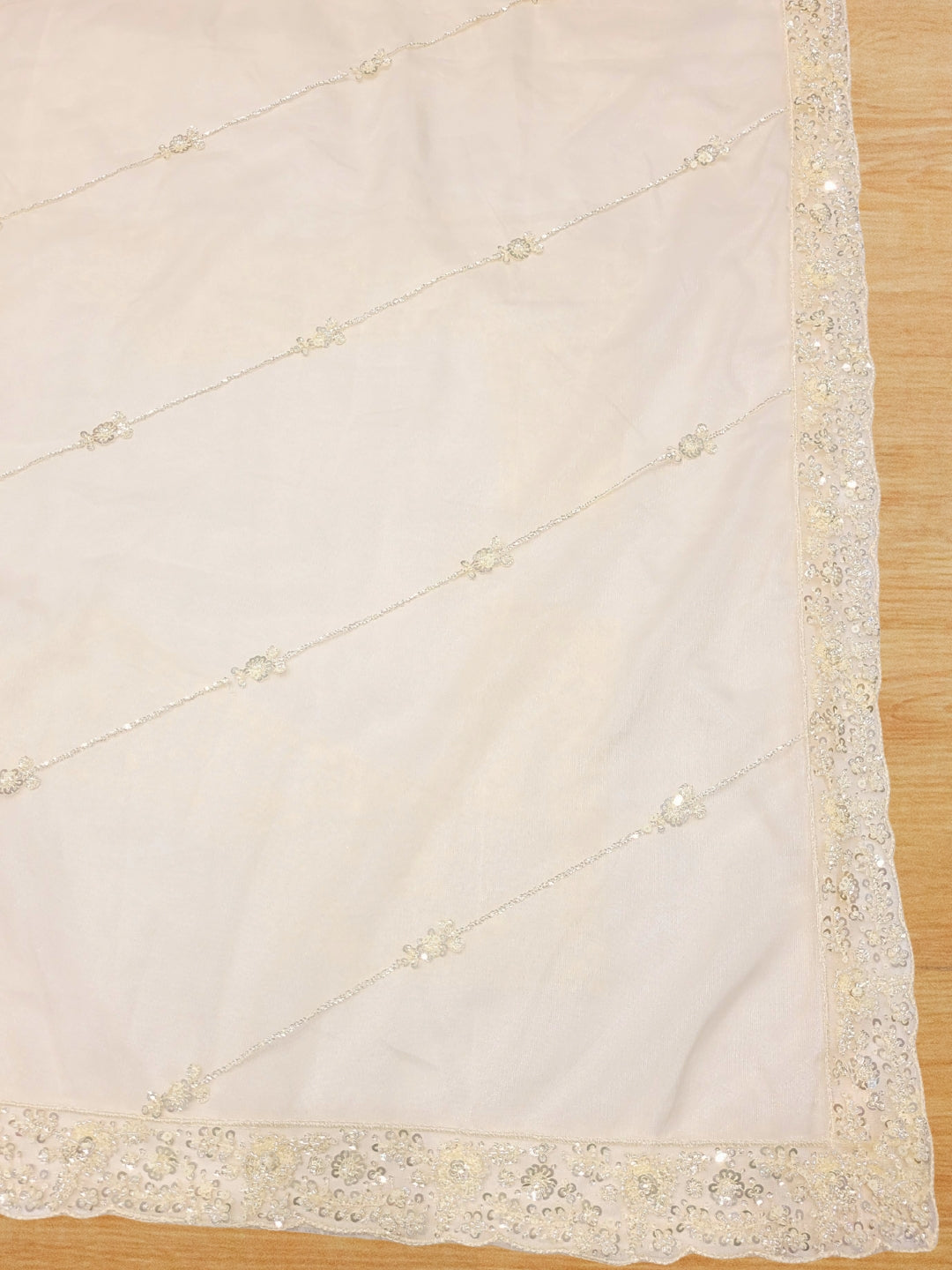 Lehenga with Pearl, Sequin & Bead Embroidery Work with Dupatta & unstitched Blouse