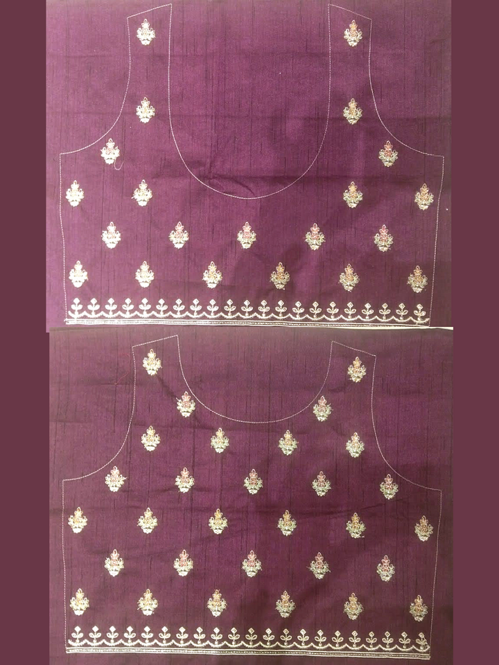 Embellished Semi-Stitched Bridal Lehenga with Gold Zari Embroidery and Contrast Embroidered Dupatta