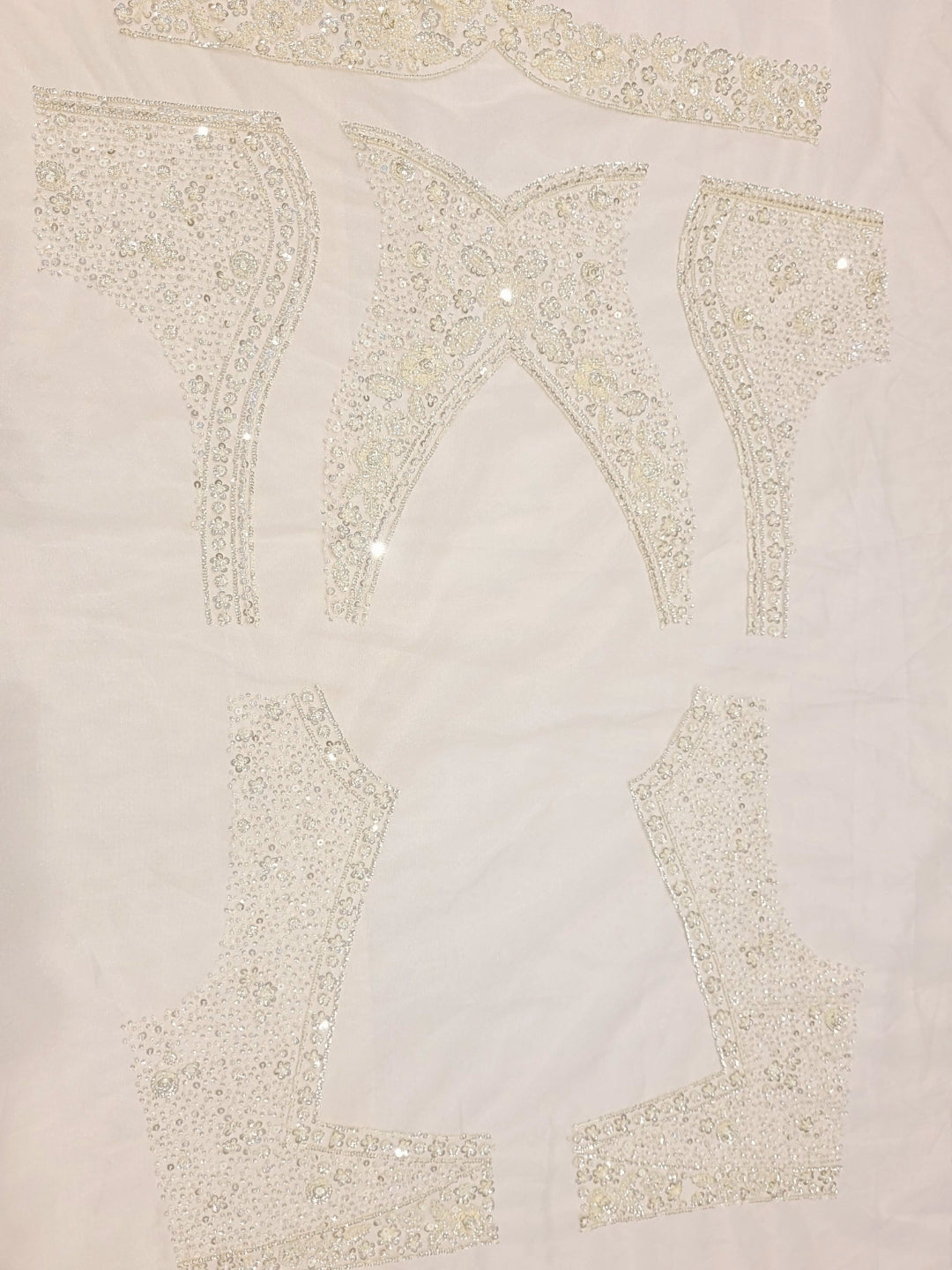 Lehenga with Pearl, Sequin & Bead Embroidery Work with Dupatta & unstitched Blouse