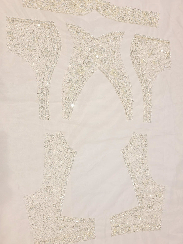 Lehenga with Pearl, Sequin & Bead Embroidery Work with Dupatta & unstitched Blouse