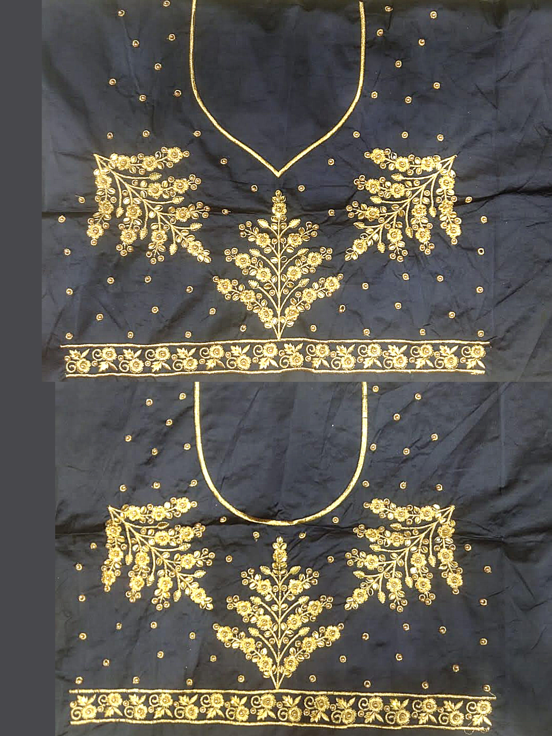 Deep Blue Semi-Stitched Silk Embellished Lehenga with Pastel Pink Dupatta