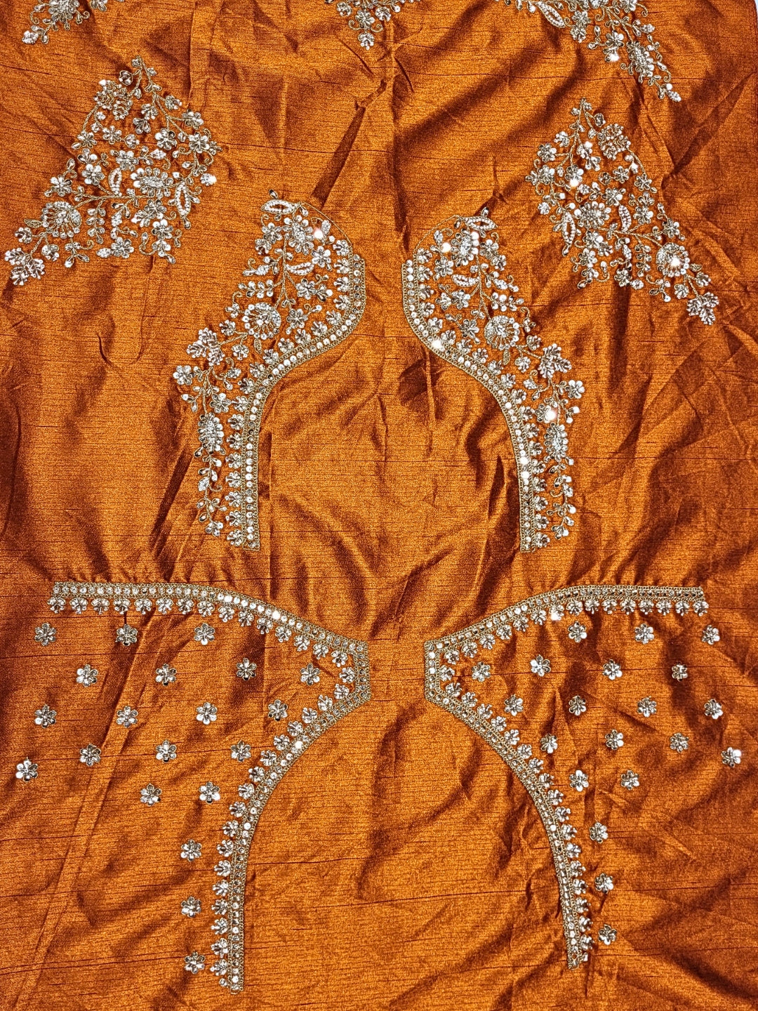 Zari, Mirror, Beads & Sequins Worked Embroidered Lehenga with unstitched blouse & Dupatta