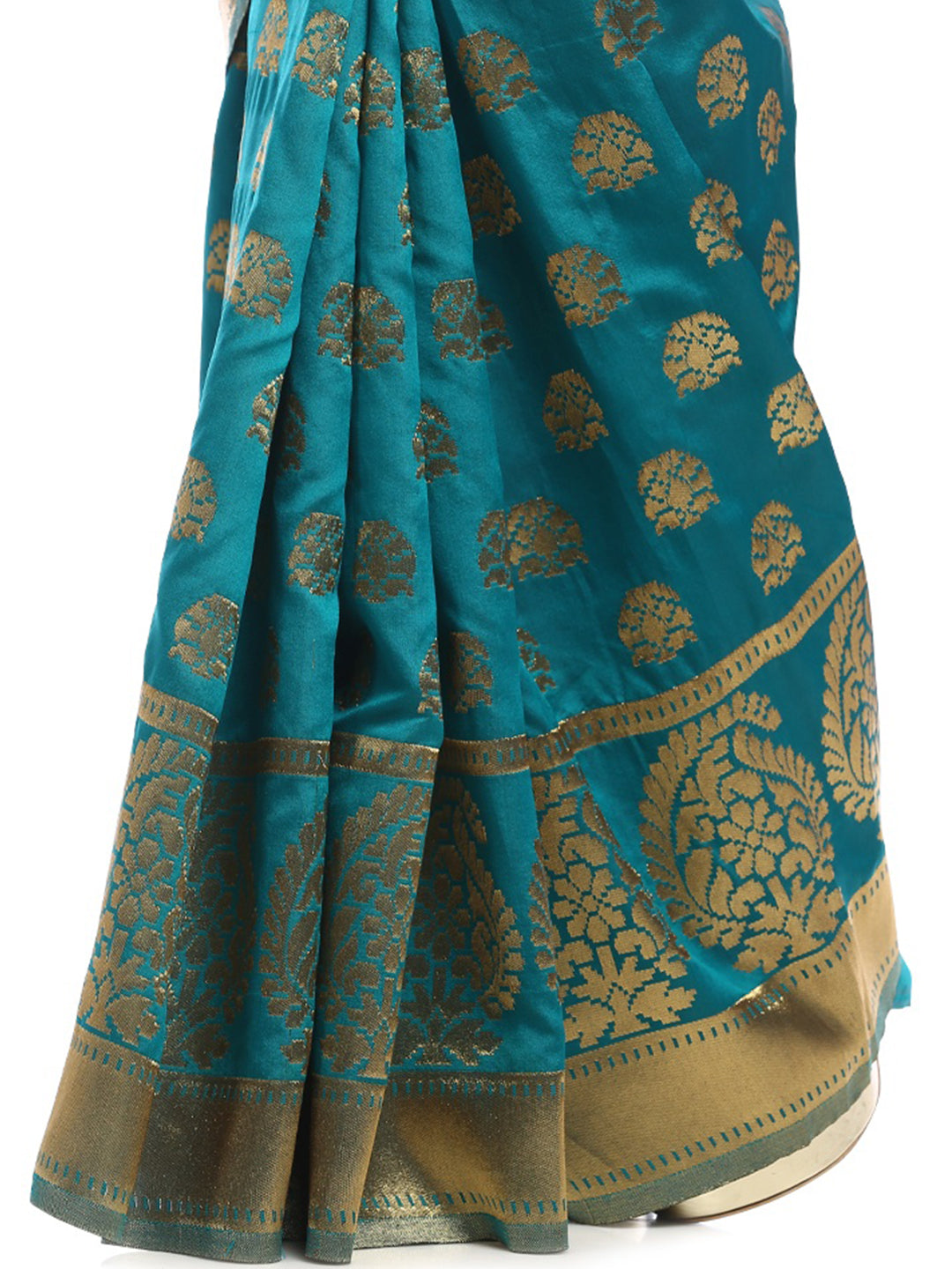 Green & Purple Coloured Banarasi Silk  Saree