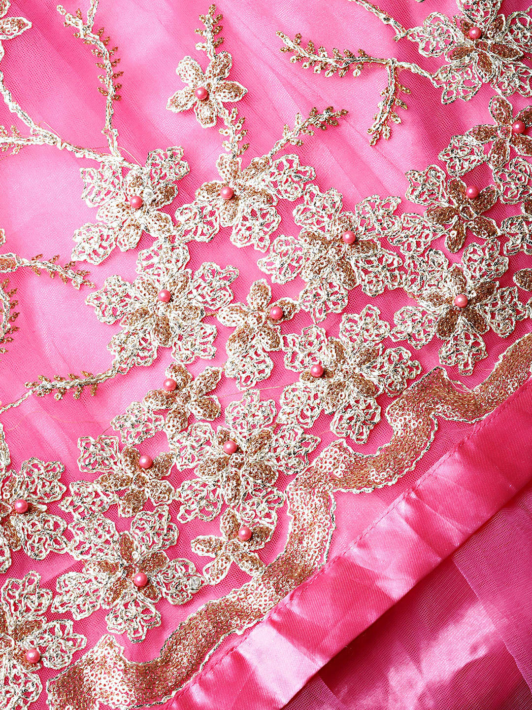 Anarkali Cocktail Gown with Resham Zari Embroidery