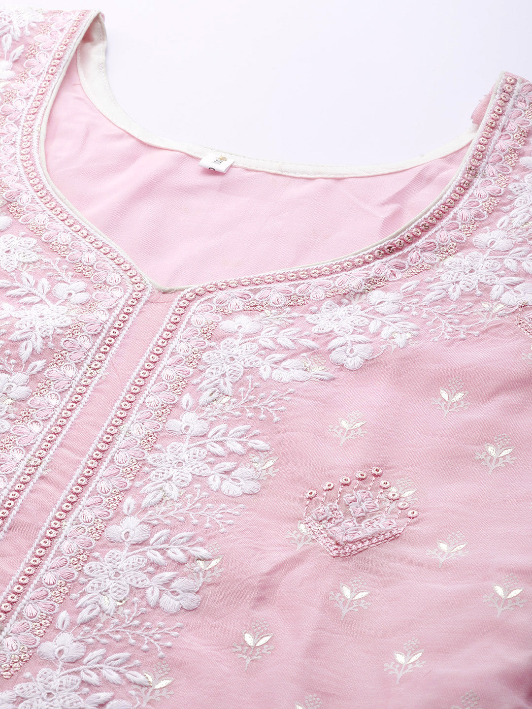 Chikankari Schiffli Embroidery Sharara Suit Dupatta Set