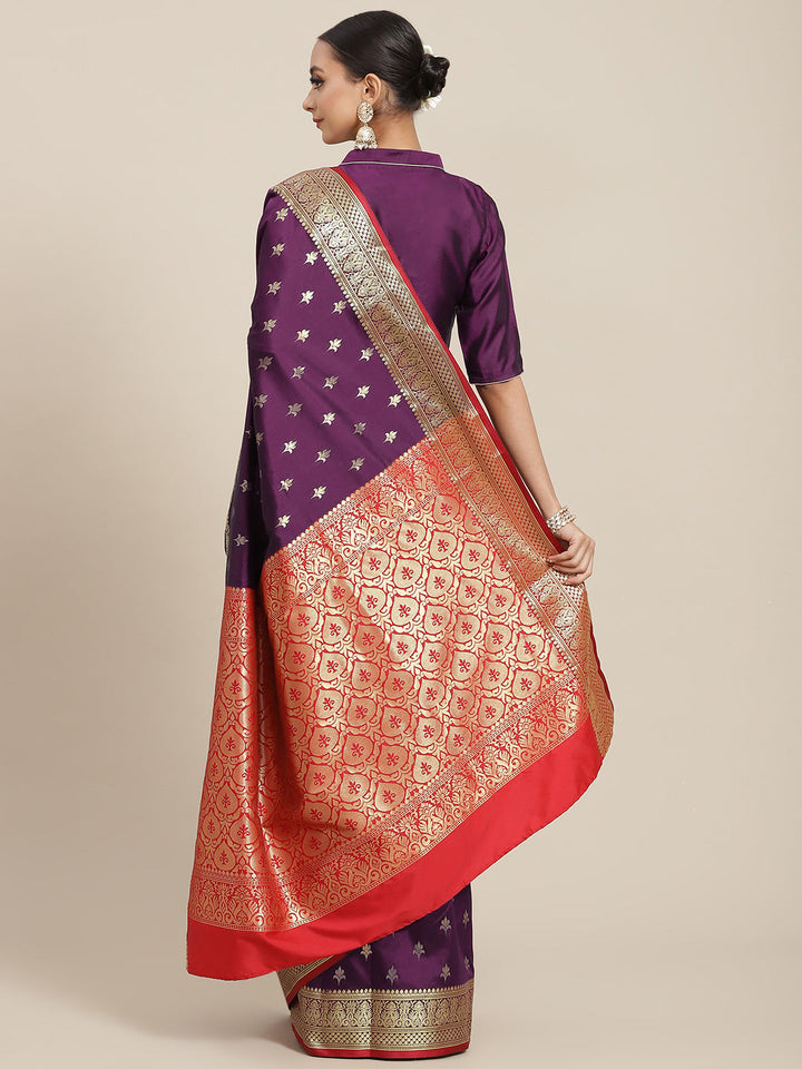 Ethnic Motifs Gold Zari Mysore Silk Bridal Handloom Woven Saree