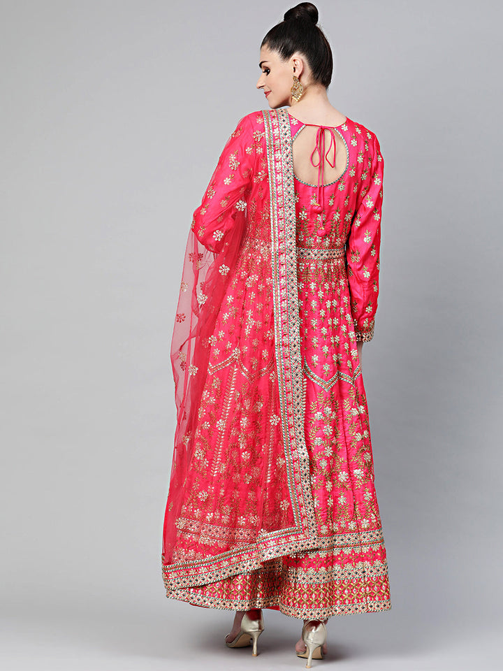 Mughal inspired Gota Patti Anarkali Kurta Set