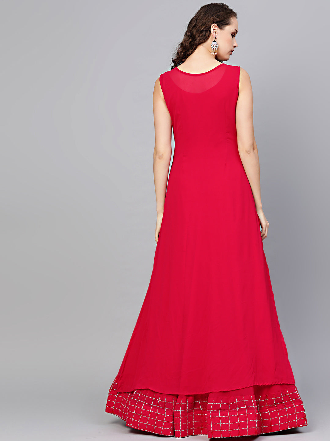Georgette Cocktail Gown with Crystal Embellished Jacket
