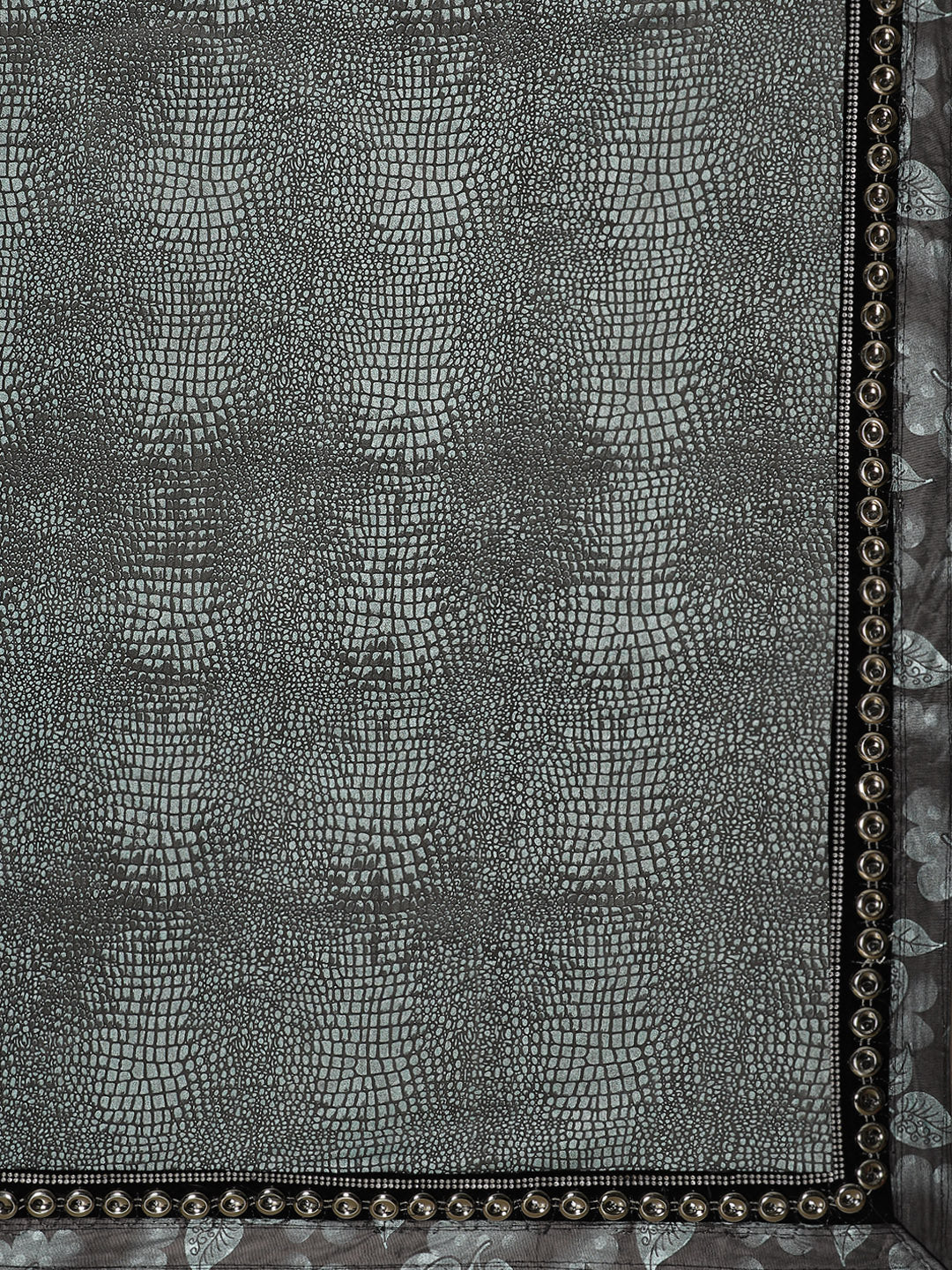 Ruffled French Crepe Embossed Saree