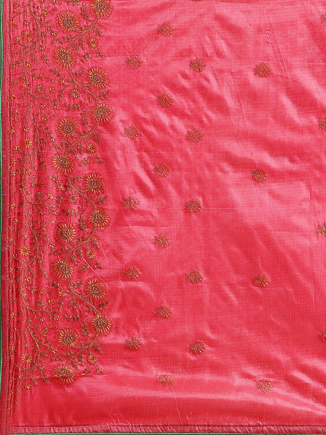 Tussar Banarasi Saree with Resham Floral Embroidery
