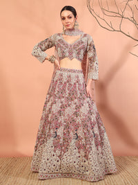 Chhabra 555 Peacock Theme Multi thread, Zardozi Embroidery Lehenga Choli Set & Scalloped Dupatta