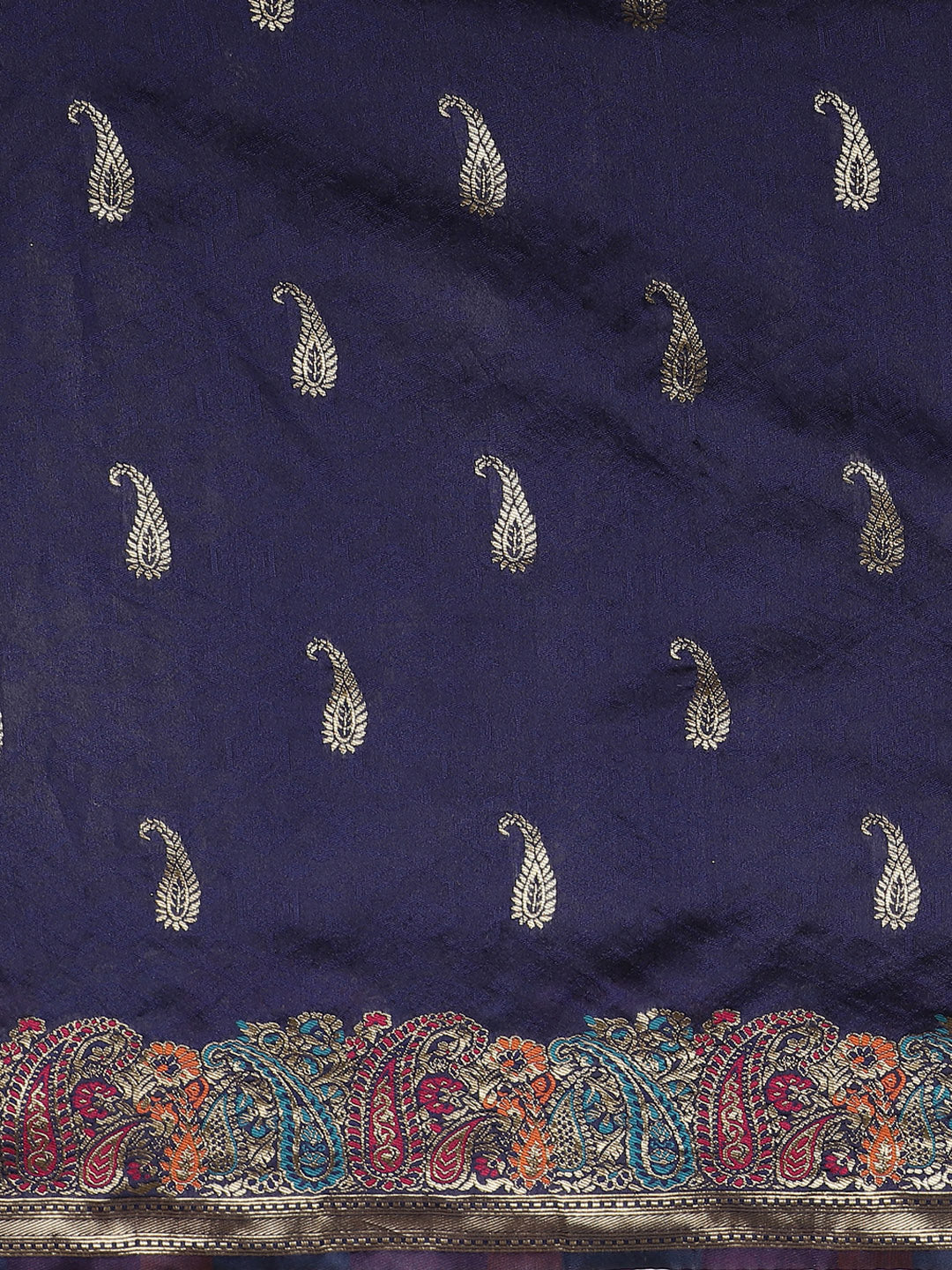 Jamdani saree with Zari Meenakari border