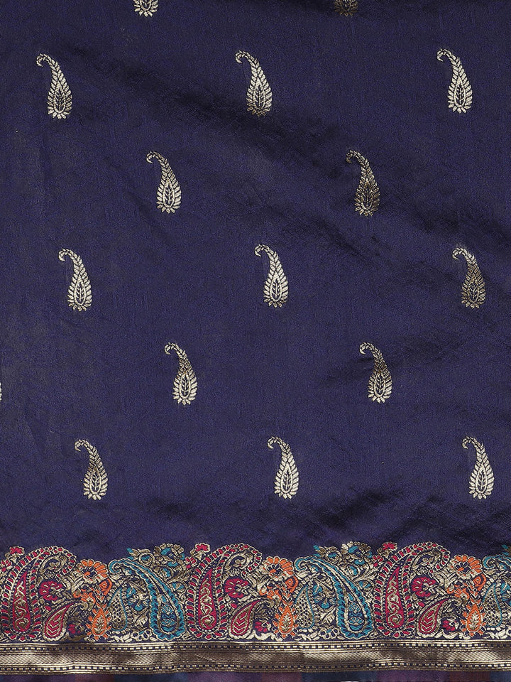 Jamdani saree with Zari Meenakari border