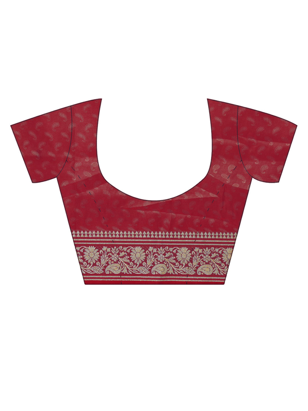 Peacock Blue Banarasi Silk saree with Zari Woven paisleys and Rich Contrast Border