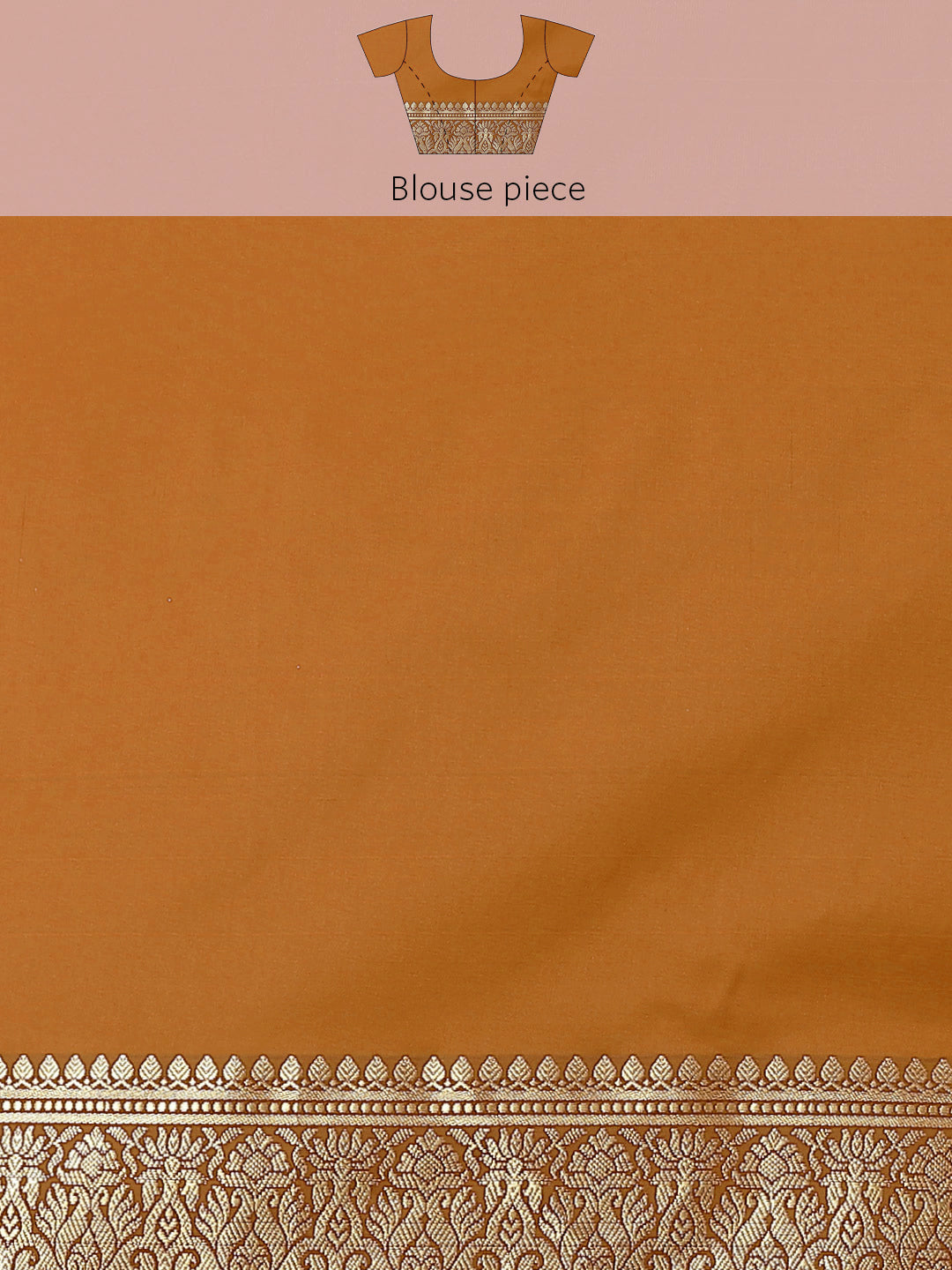 Golden Zari Woven Mysore Silk Bridal Handloom Saree with Floral motifs