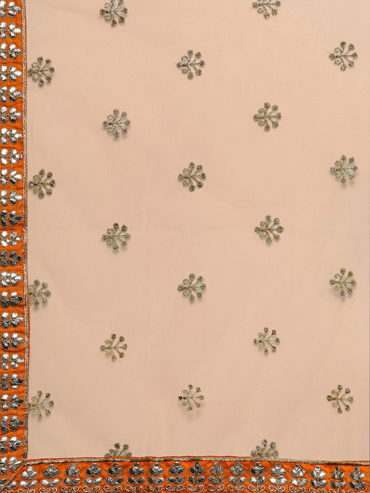 Mughal inspired Gota Patti Anarkali Kurta Set