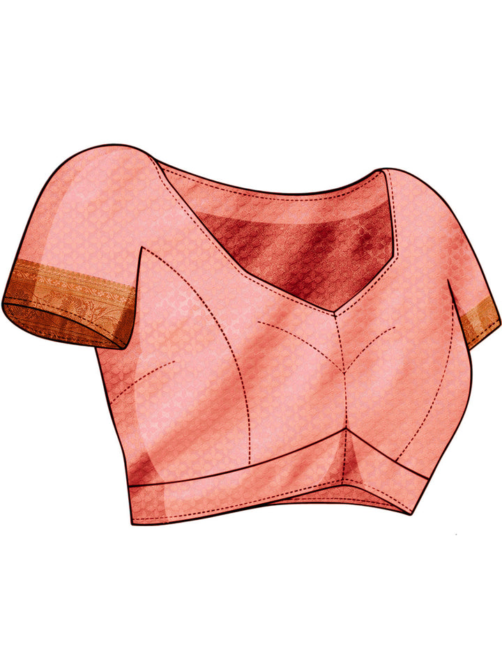 Handloom Banarasi Silk Saree with Resham & Zari weaving Stripes
