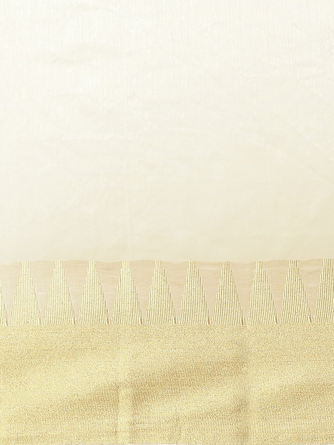 Kanjiwaram Dupion Silk Saree with Ethnic Temple Weaving Gold Zari Broad Border