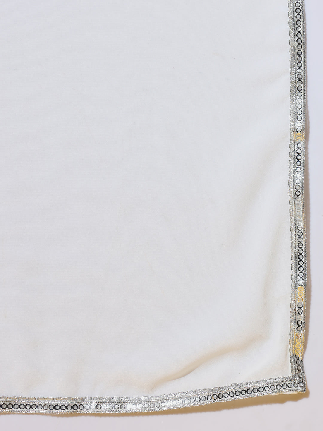 White Multicolor Resham Embroidered Georgette Anarkali Gown