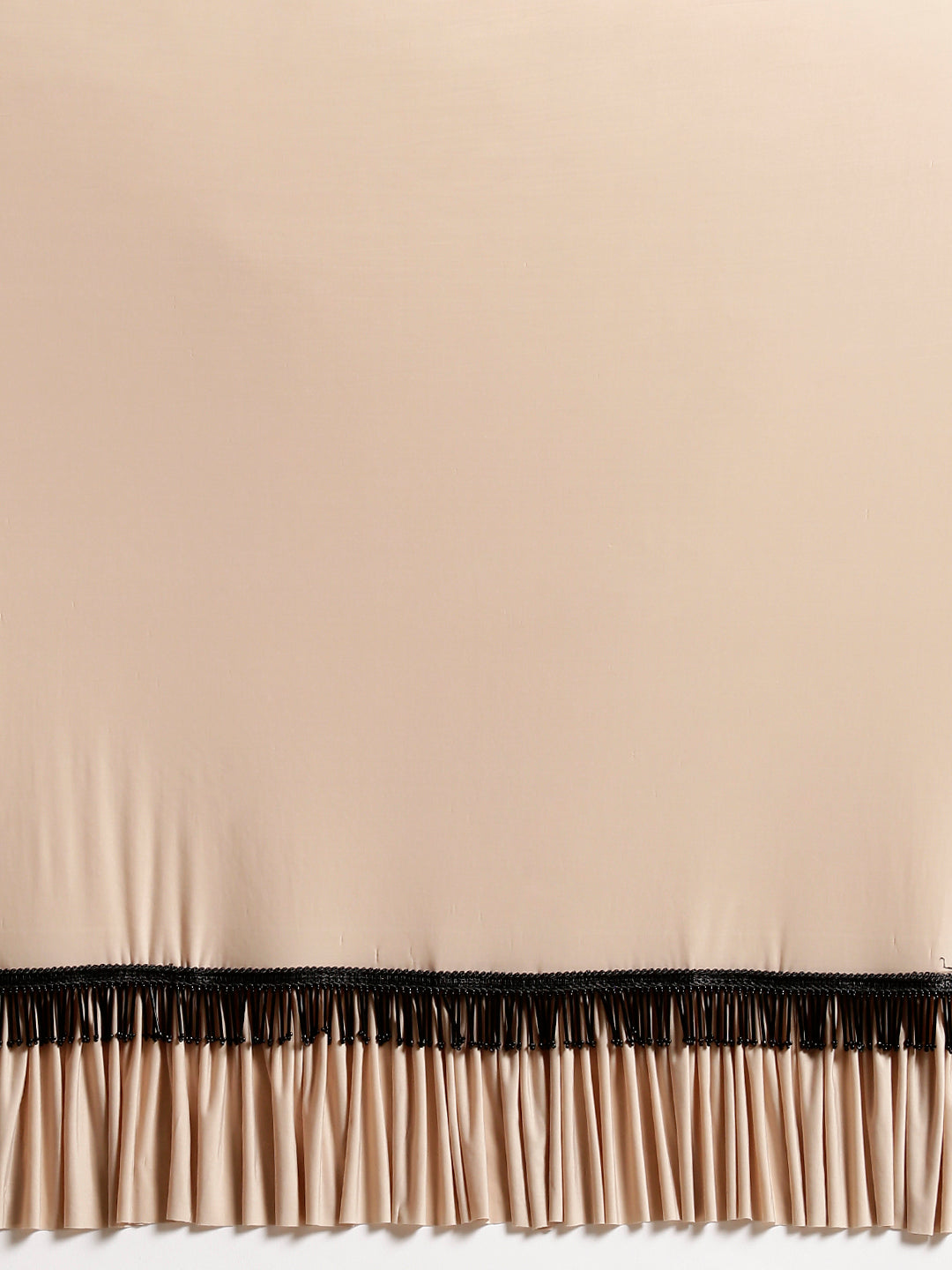 Draped Ruffled Pre-stitched Saree with Tassled Sequin Embellished Blouse