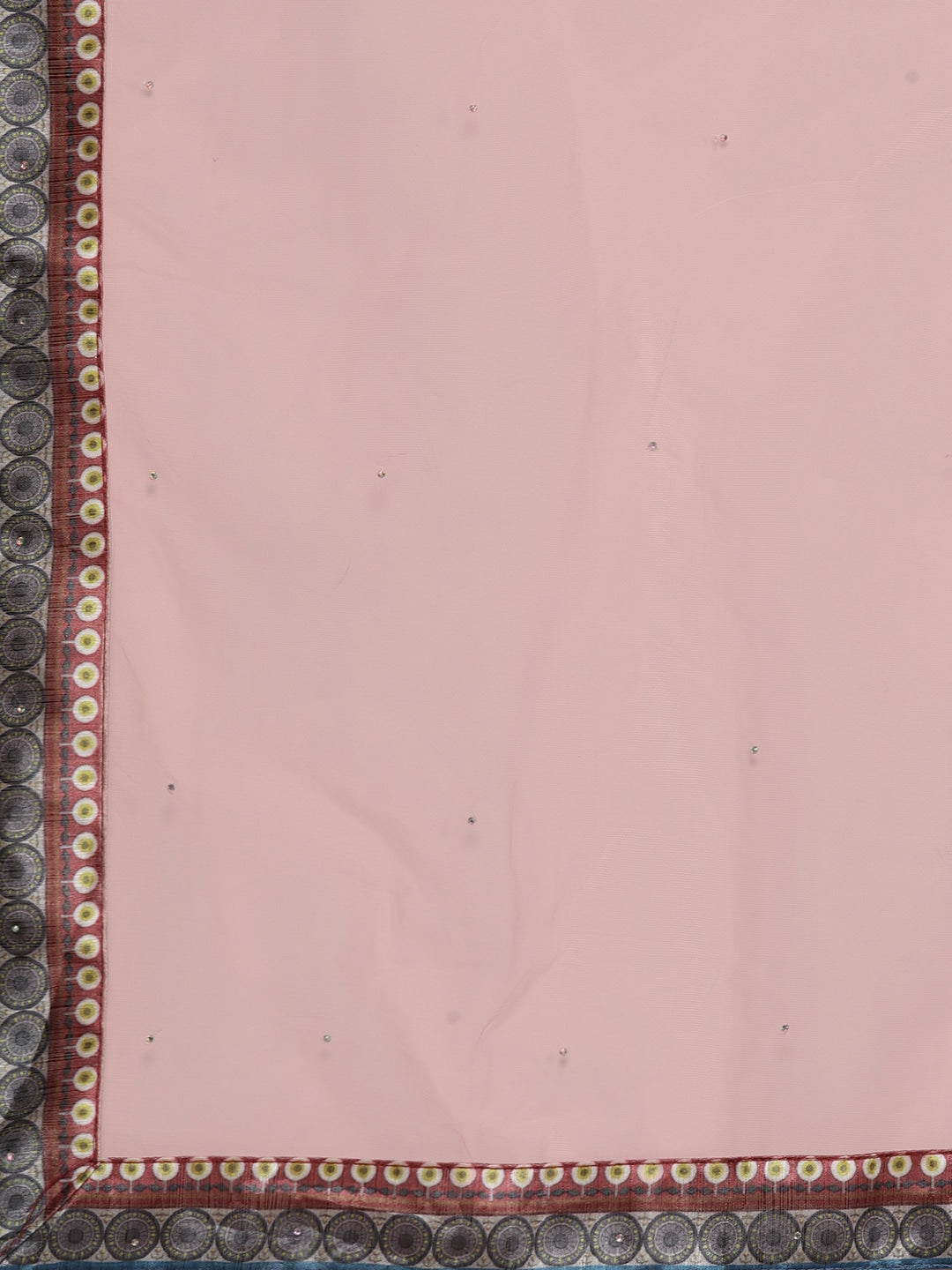 Anarkali Cocktail Gown with Bohemian Print in summer floral pattern