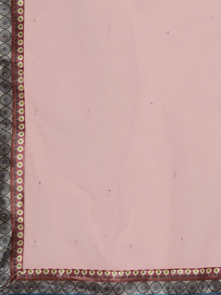 Anarkali Cocktail Gown with Bohemian Print in summer floral pattern