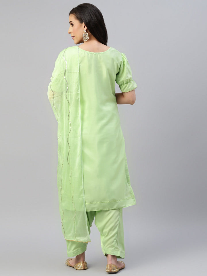 Resham Embroidery & Swaraoski Embellish Unstitched & Sequence Dupatta