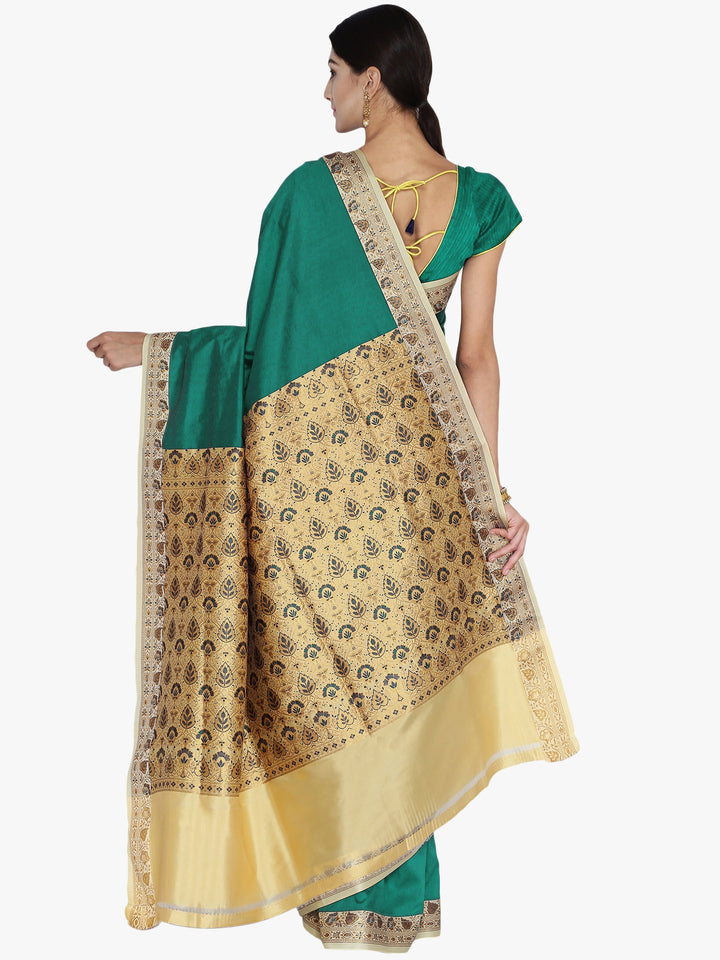 Solid Banarasi Silk Saree wih Resham Zari Weaving