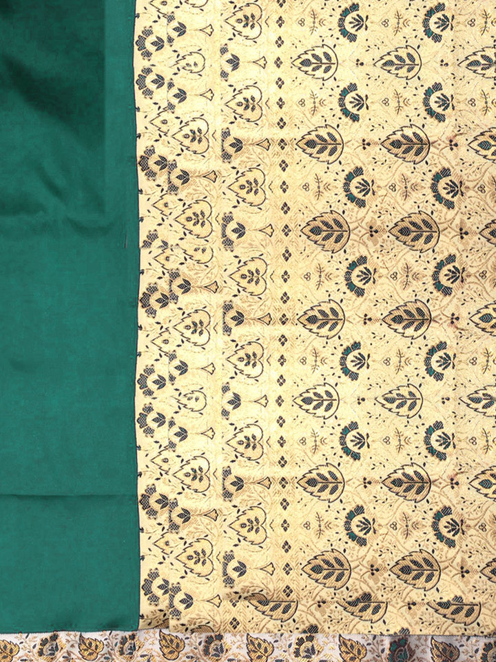 Solid Banarasi Silk Saree wih Resham Zari Weaving