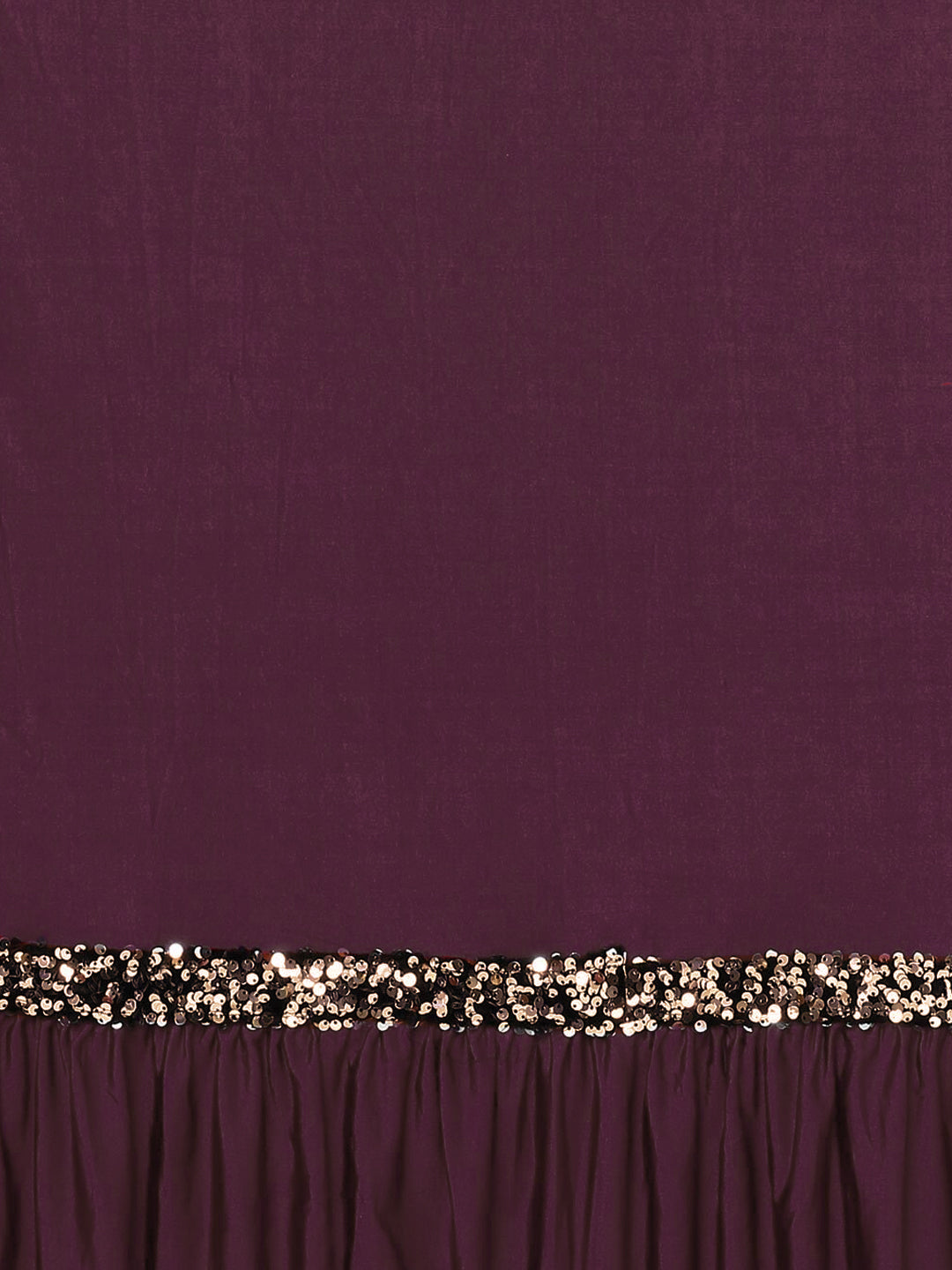 Ruffled Pre-Draped Ready to Wear Saree with Sequence Embellishments