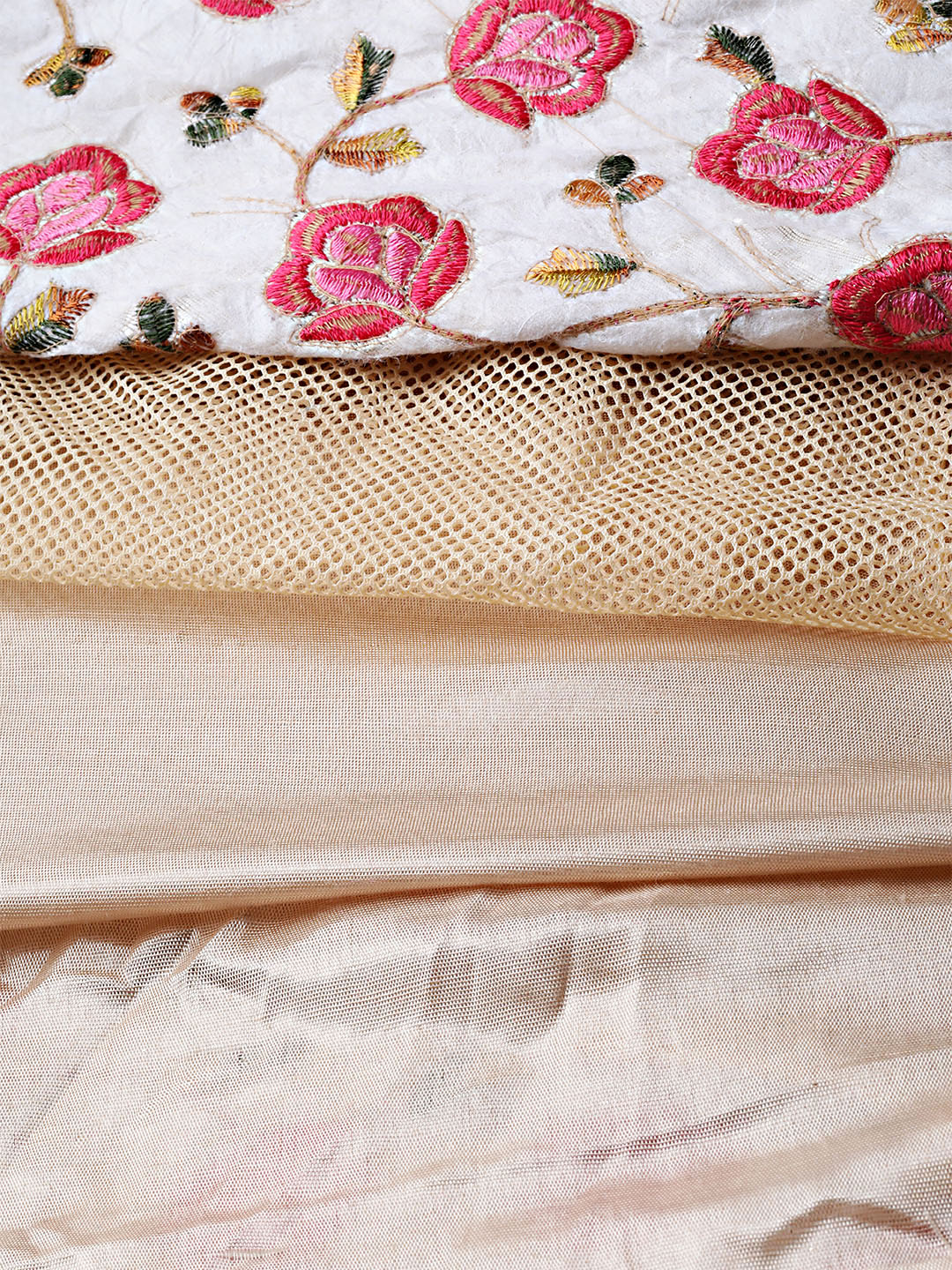 Anarkali Kurta Gown with Jeweled Kundan Neckline