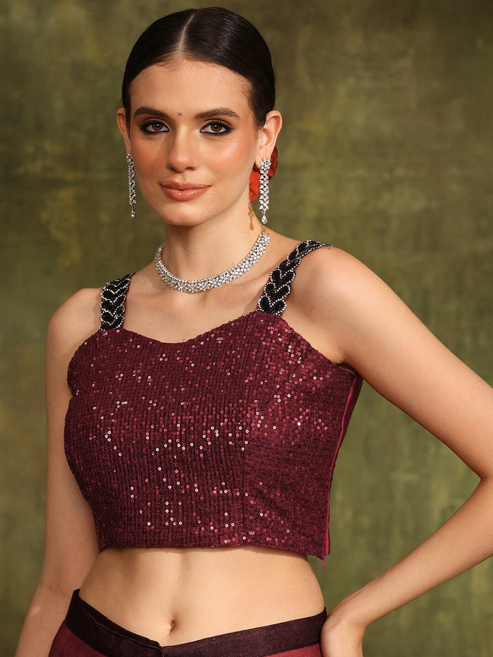 Pre-stitched Draped Light Weight Saree with Self Sheen Ombre Fabric