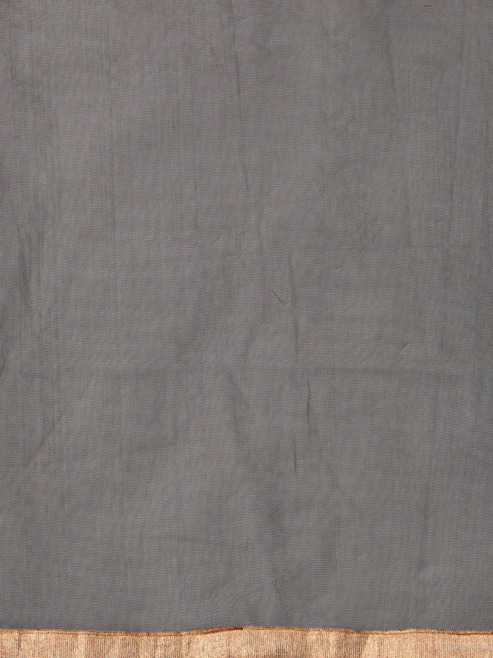 Sequinned Crop Top Lehenga Choli with Floral Flock Print