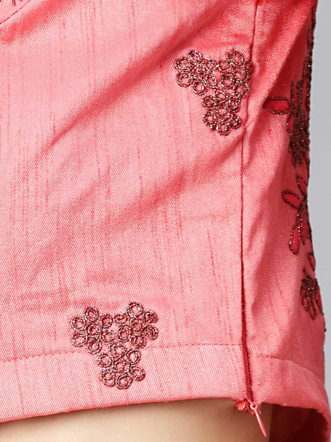 Pastel Zari & Resham embroidered Unstitched Lehenga