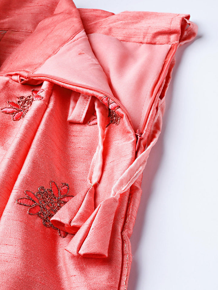 Pastel Zari & Resham embroidered Unstitched Lehenga