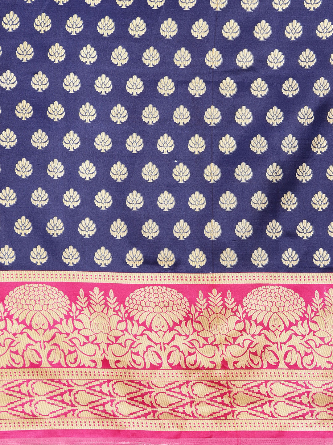 Patola Silk Floral Print Half-And-Half Bhagalpuri Saree