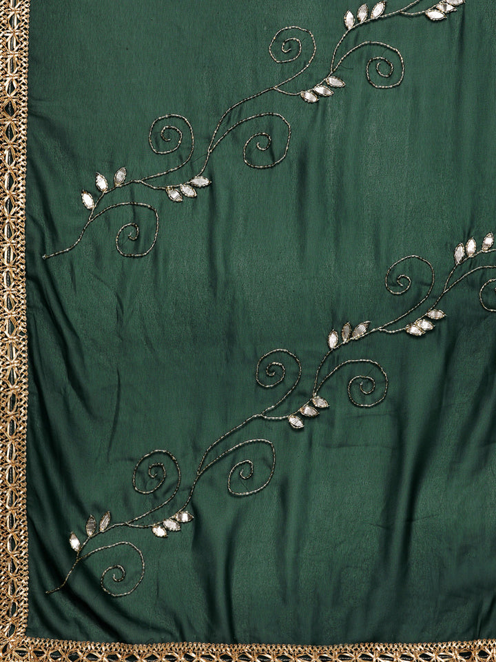 Peplum Kurta Sharara Set With Heavy Cut dana Embellished Dupatta